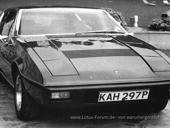 1976 Lotus Elite f3q B&W